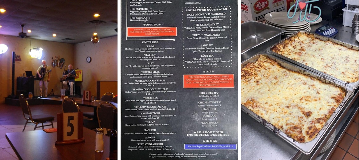 Lake Tansi Restaurant & Lounge Menu