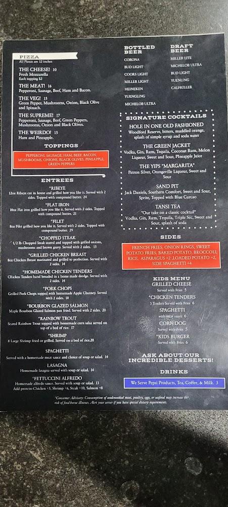 Lake Tansi Restaurant & Lounge Menu image 1